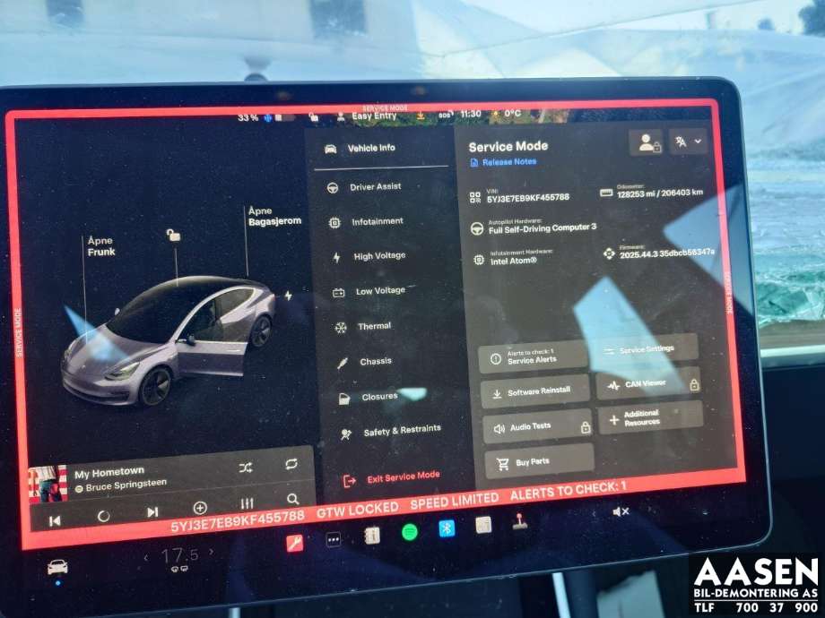 Tesla Model 3 2018-2023 (Fase 1) , Motorkode: 3D3|3D5, Girkassekode: 