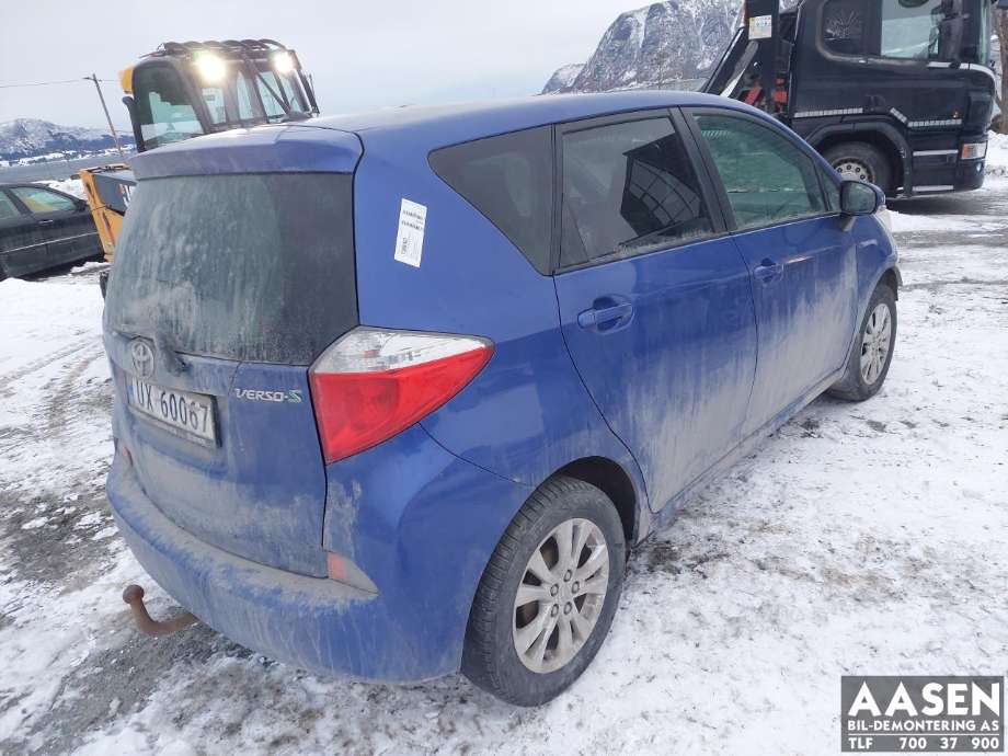 Toyota Verso-S 2011-2015 (COMBI) (COMBI), Motorkode: 1ND-TV, Girkassekode: 