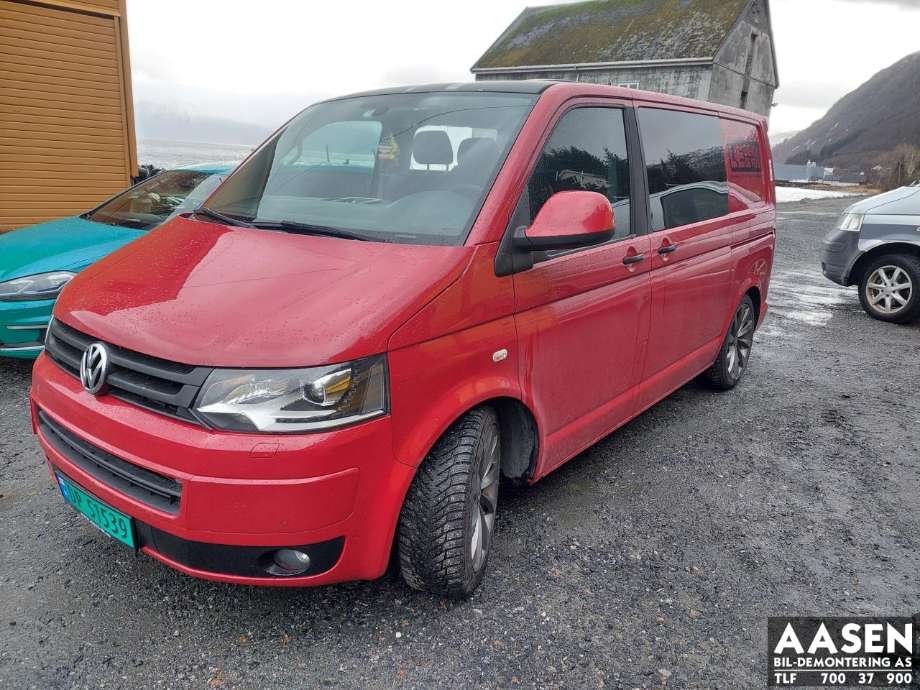 VW Transporter / Caravelle, 2009-2015 (T5, Fase 2) (T5) delebil , Motorkode: CFCA, Girkassekode: NZR