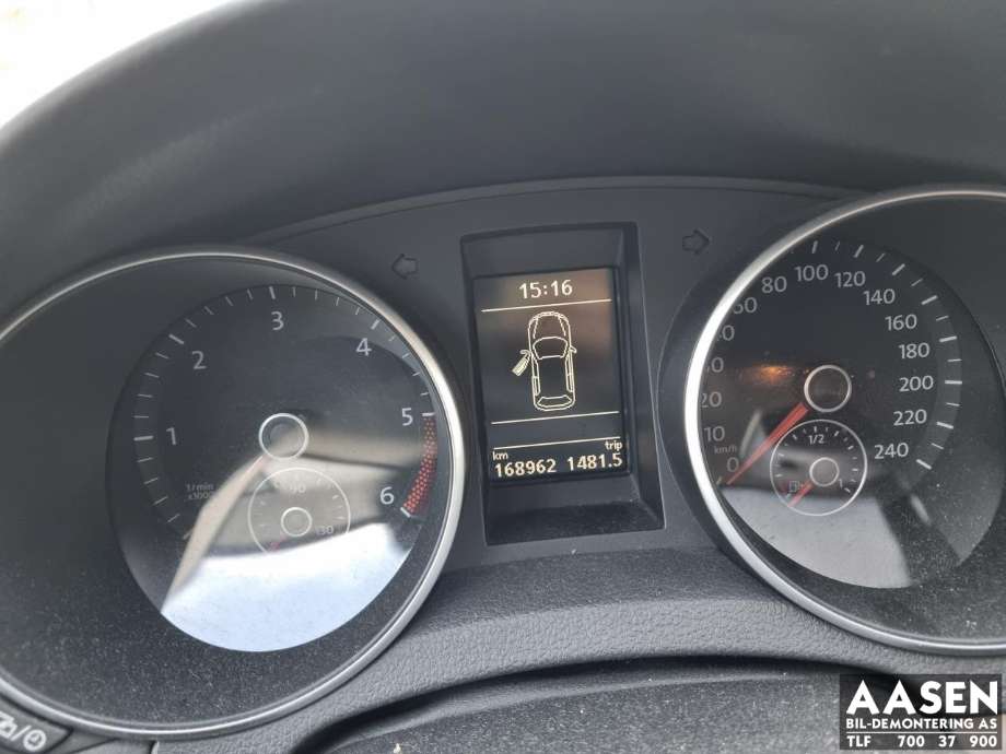 VW Golf VI 2008-2012 , Motorkode: CAY, Girkassekode: 