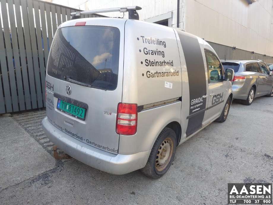 VW Caddy 2010-2015 (Type III, Fase 2) delebil , Motorkode: CAY, Girkassekode: 