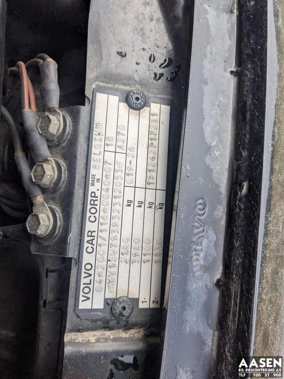 Volvo V70 2000-2004 (Type II, Fase 1) delebil , Motorkode: , Girkassekode: 8667365