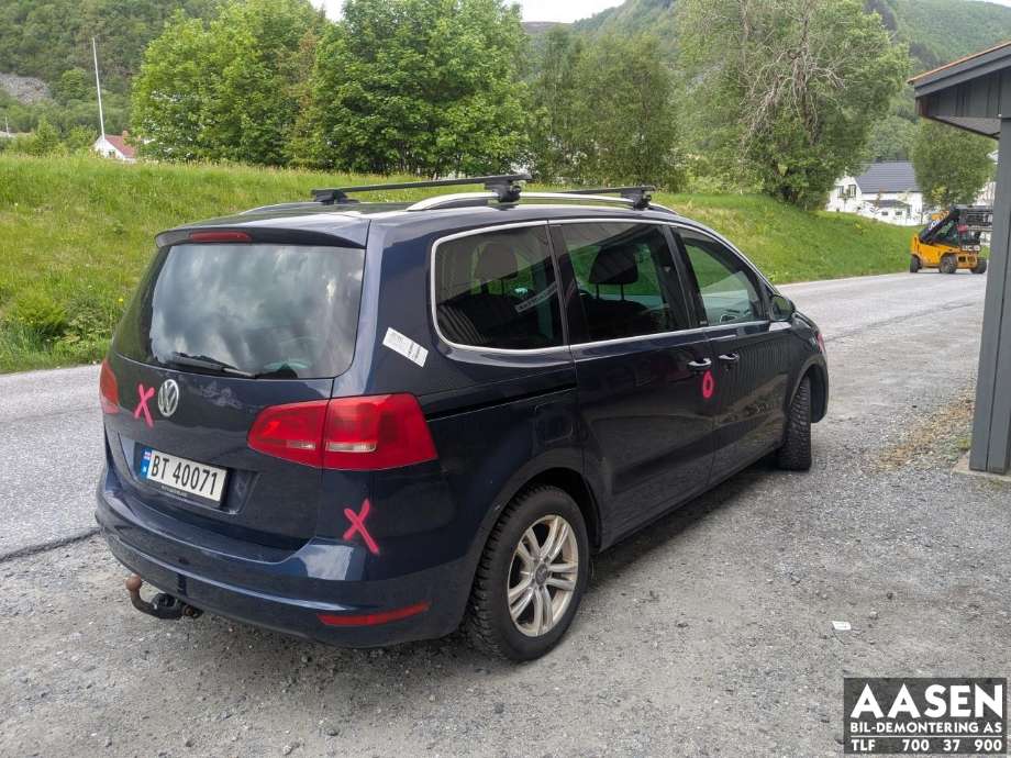 VW Sharan 2010-->> (Type II) delebil , Motorkode: CFF, Girkassekode: 