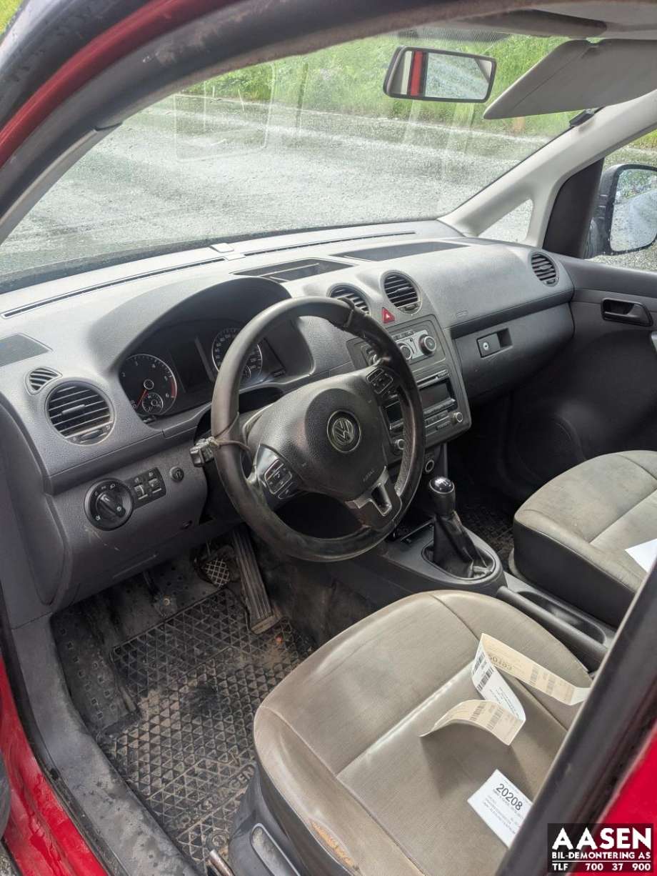 VW Caddy 2010-2015 (Type III, Fase 2) delebil , Motorkode: CAY, Girkassekode: 