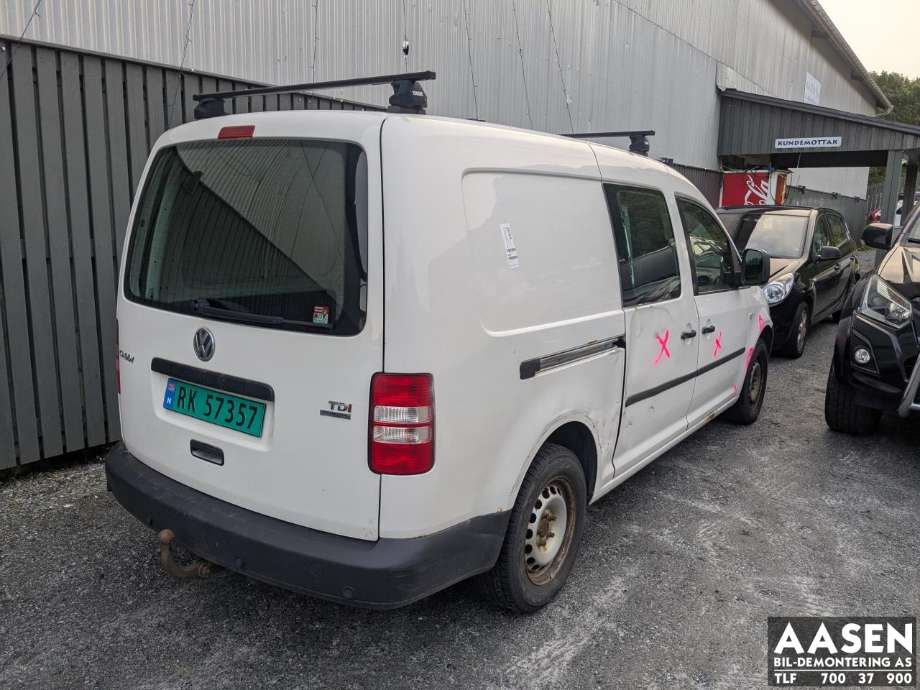 VW Caddy 2010-2015 (Type III, Fase 2) , Motorkode: CAY, Girkassekode: 