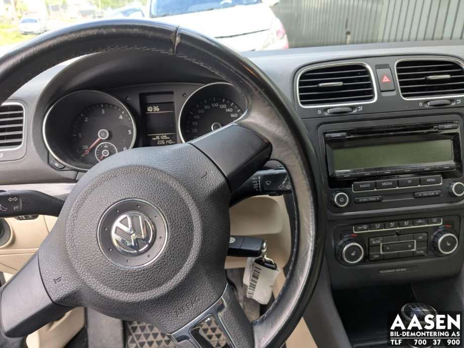 VW Golf VI 2008-2012 , Motorkode: CAY, Girkassekode:
