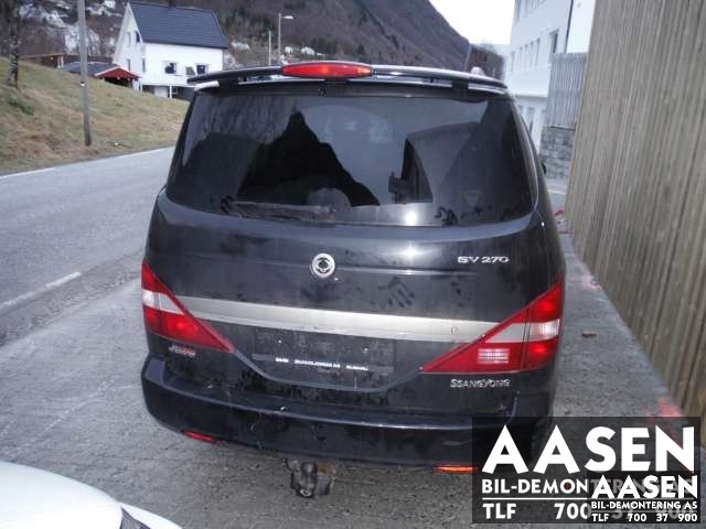 SsangYong Rodius 2005-2013 (Type I) , Motorkode: , Girkassekode: 