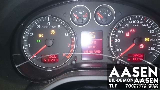 Audi A3 2003-2008 (Type II, Fase 1) , Motorkode: AXX, Girkassekode: GVU