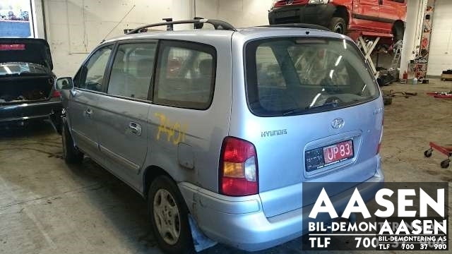 Hyundai Trajet 2001-2007 , Motorkode: , Girkassekode: