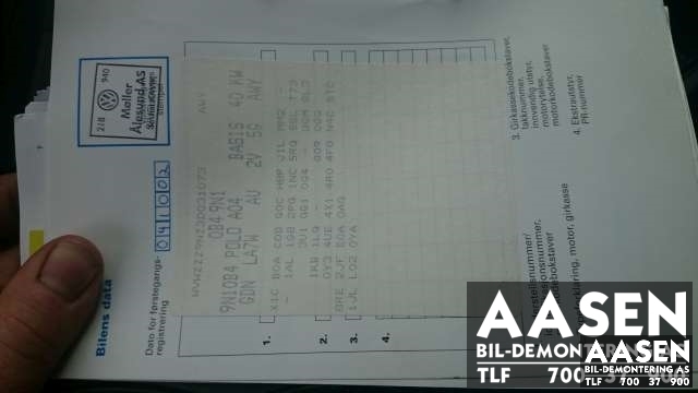 VW Polo 2002-2005 (Type IV, Fase 1) , Motorkode: , Girkassekode: GDN