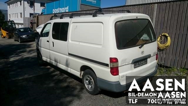 Toyota Hiace 1996-2001 (Fase 1) , Motorkode: , Girkassekode: 