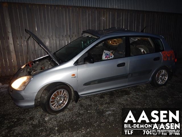 Honda Civic 2001-2005 (Type VII) (ENGELSK) (ENGELSK), Motorkode: D16V1, Girkassekode: