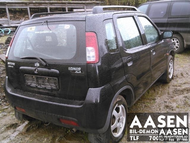 Suzuki Ignis 2000-2006 (Type I) (JAPAN) (JAPAN), Motorkode: M13A, Girkassekode: 