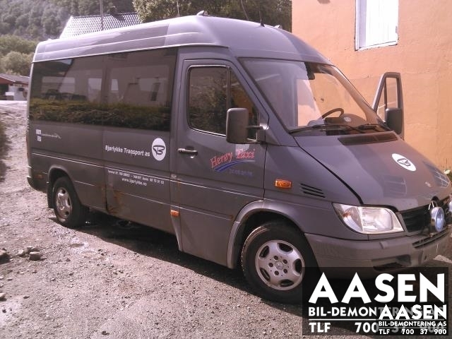 Mercedes Sprinter 1995-2006 (903) (903), Motorkode: OM612.981, Girkassekode: 