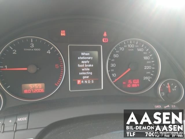 Audi A4 2004-2008 (Type III) (B7) (B7), Motorkode: BRE, Girkassekode: KTS