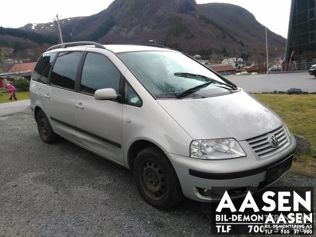 VW Sharan 2000-2010 (Type I, Fase 2) , Motorkode: AUY, Girkassekode: EHH