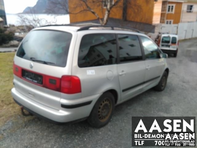 VW Sharan 2000-2010 (Type I, Fase 2) , Motorkode: AUY, Girkassekode: EHH