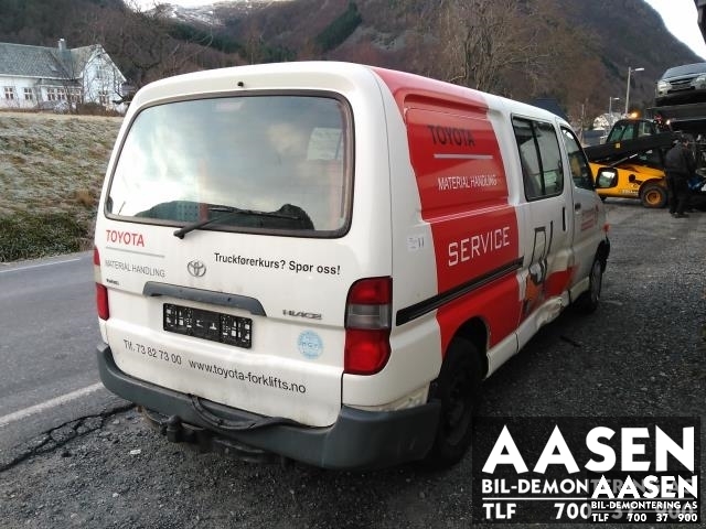 Toyota Hiace 2001-2006 (Fase 2) , Motorkode: 2KD-FTV, Girkassekode: 