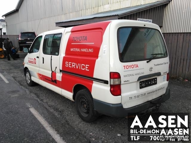 Toyota Hiace 2001-2006 (Fase 2) , Motorkode: 2KD-FTV, Girkassekode: 