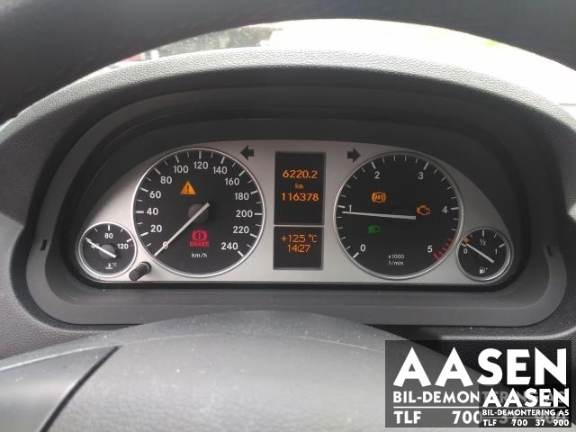 Mercedes B-Klasse 2008-2011 (Fase 2) (W245) (W245), Motorkode: OM640.940, Girkassekode: 711640 00