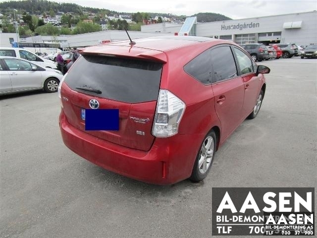 Toyota Prius +7 2012-2020 (Type III) (stasjonsvogn) (stasjonsvogn), Motorkode: 2ZR-FXE, Girkassekode: 