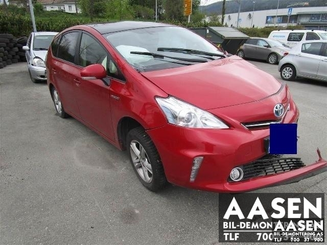 Toyota Prius +7 2012-2020 (Type III) (stasjonsvogn) (stasjonsvogn), Motorkode: 2ZR-FXE, Girkassekode: 