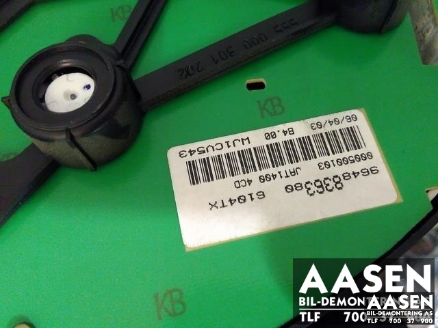 Instrumentpanel til Peugeot Partner 2002-2008 (Type I, Fase 2)  (9648836380|6104 TX|)