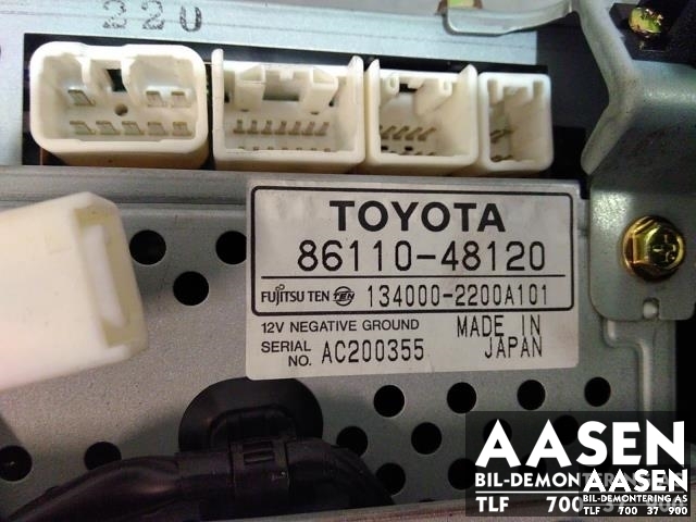 Bilstereo navigasjon til Lexus RX 2003-2009 (Type II) (XU30) (XU30) (FUJITSU TEN|86110-48120|)