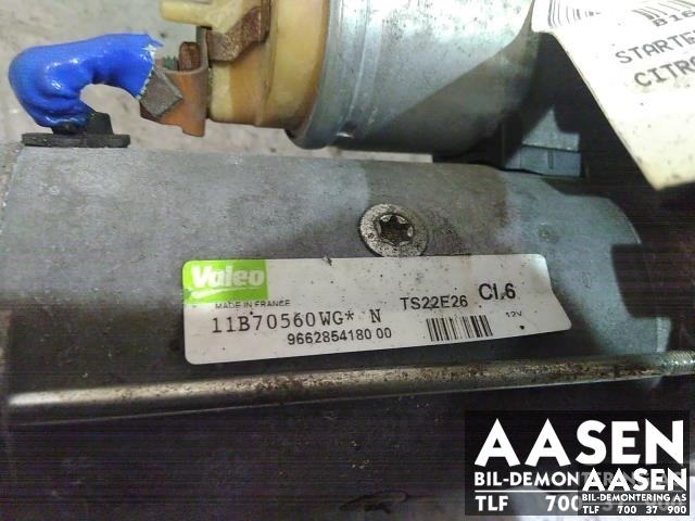 Starter diesel til Citroën C4 2004-2011 (Type I)  (VALEO|9662854180 00|)