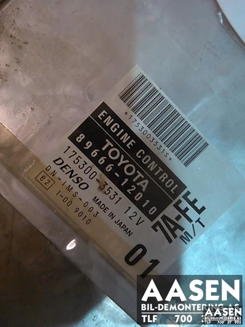 Styreenhet motor til Toyota Corolla 2000-2002 (Fase 2) (DENSO|89666-12010|)