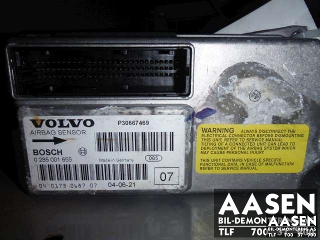 Airbag elektronikk til Volvo S60 2005-2010 (Type I, Fase 2)  (BOSCH|30667649|)