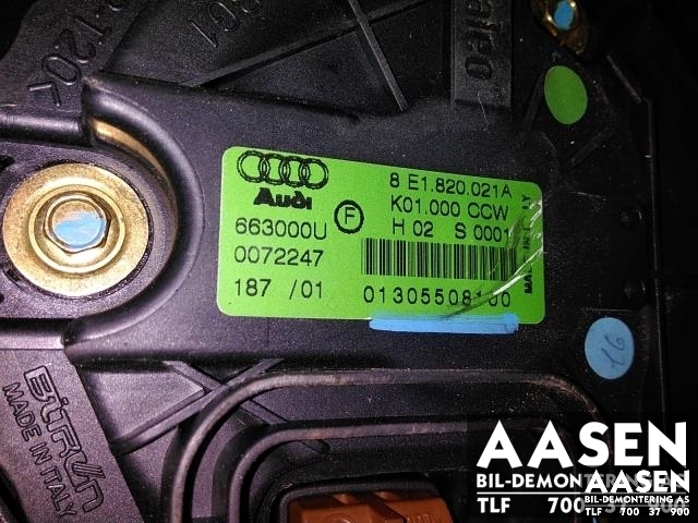 Varmeapparat motor til Audi A4 2001-2004 (Type II) (B6) (B6) (VALEO|8E1820021A|)