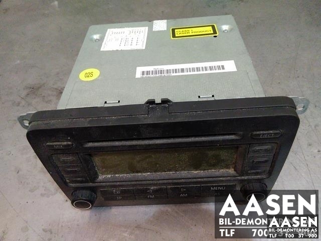 Bilstereo til VW Touran 2003-2006 (Type I, Fase 1)  (BLAUPUNKT|1K0035186G|)