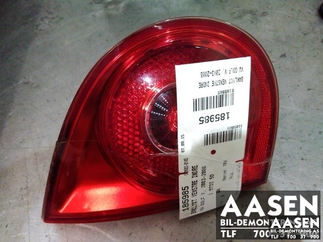 Baklykt venstre indre til VW Golf V, Combi, 2003-2008  (1K6 945 093 E)