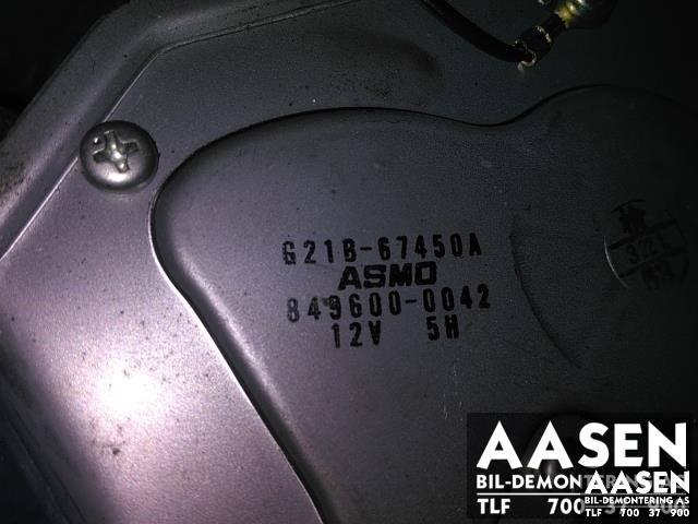 Viskermotor bakrute til Mazda 6 2002-2008 (Type I)  (ASMO|G21B67450A|)