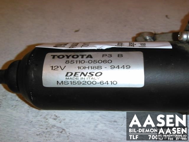 Viskermotor frontrute til Toyota Avensis 2003-2008 (Type II)  (DENSO|85110-05060|)