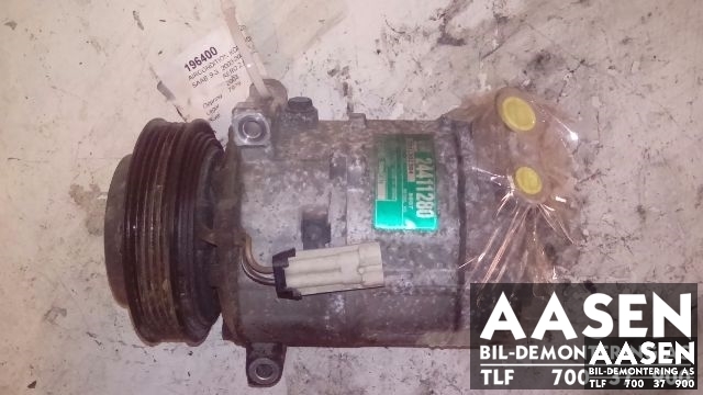 Aircondition kompressor til Saab 9-3, 2003-2007 (Type II, Fase 1)  (SANDEN|24411280)