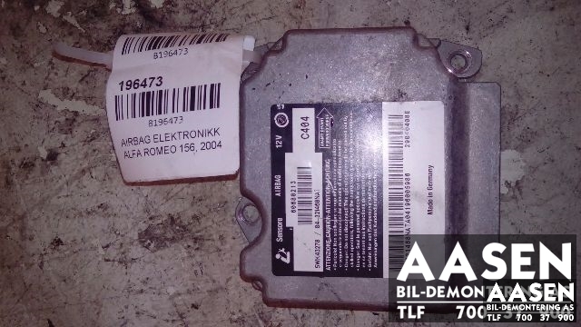 Airbag elektronikk til Alfa Romeo 156, 2004-2006  (SENSORE|60680213)