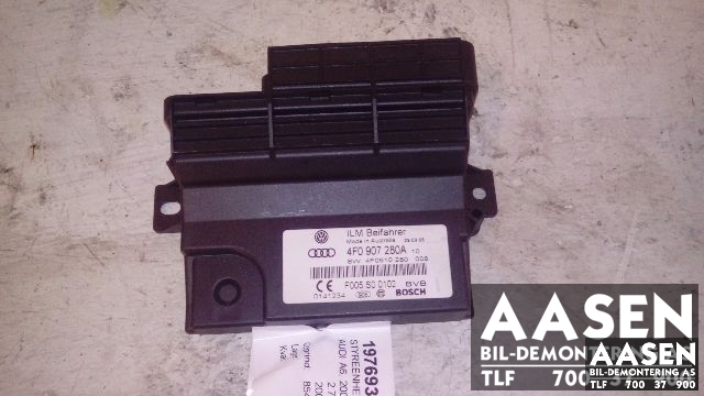 Styreenhet diverse til Audi A6, 2005-2008 (Type III, Fase 1) (C6) (C6) (4F0907280A)