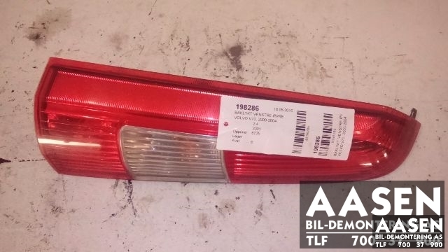 Baklykt venstre øvre til Volvo V70, 2000-2004 (Type II, Fase 1)  