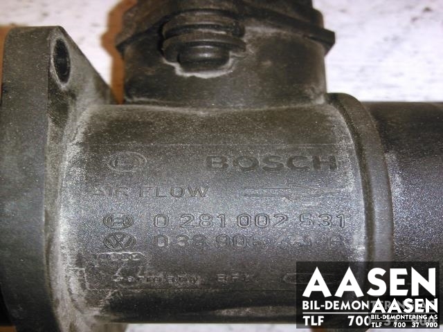 Luftmengde/luftmassemåler til VW Caddy 2004-2010 (Type III, Fase 1)  (BOSCH|038906461B|)
