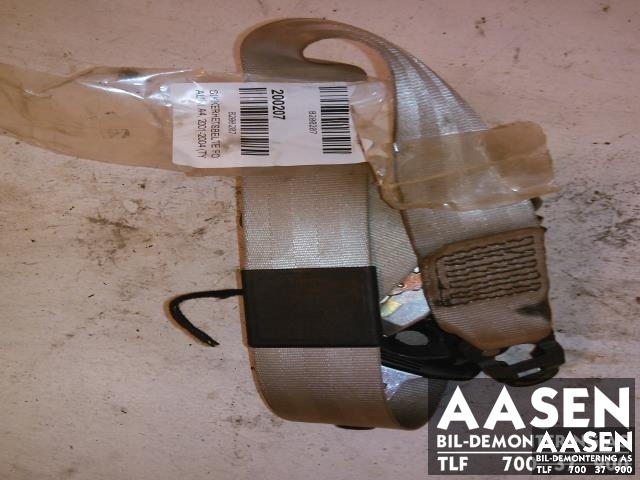 Sikkerhetsbelte foran venstre til Audi A4, 2001-2004 (Type II) (B6) (B6) (8E0857705F)