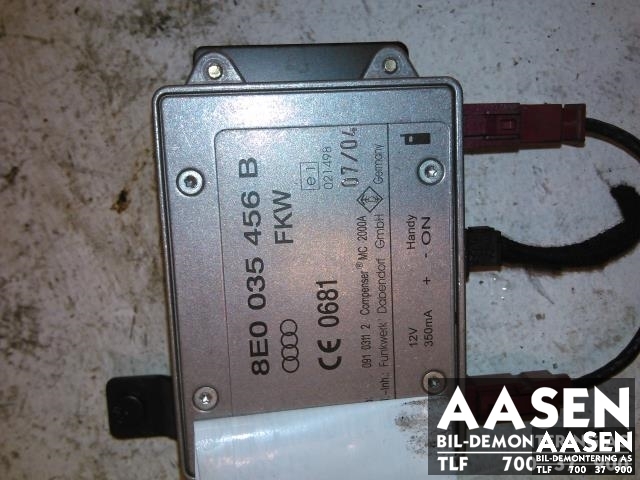 Styreenhet diverse til Audi A4 2001-2004 (Type II) (B6) (B6) (8E0 035 456 B|8E0 035 456 C|8E0 035 456 D)