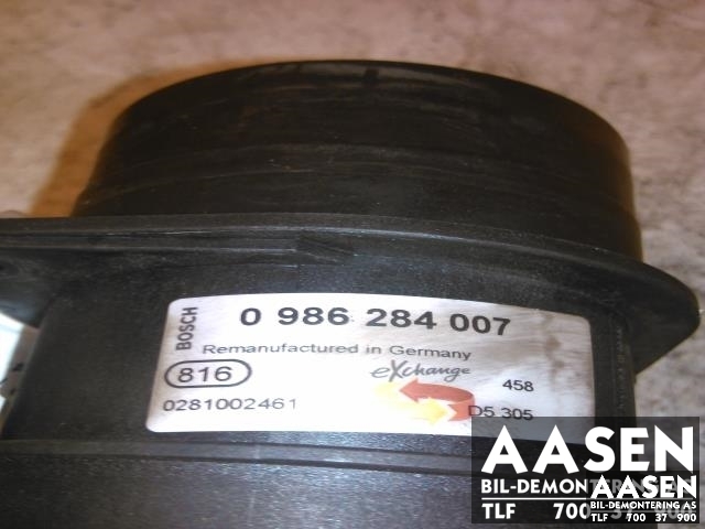 Luftmengde/luftmassemåler til VW Touran 2003-2006 (Type I, Fase 1)  (BOSCH|0281002461|)