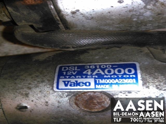 Starter diesel til Hyundai H-1 2006-2008 (Type I, Fase 2) (VALEO|36100-4A000|)