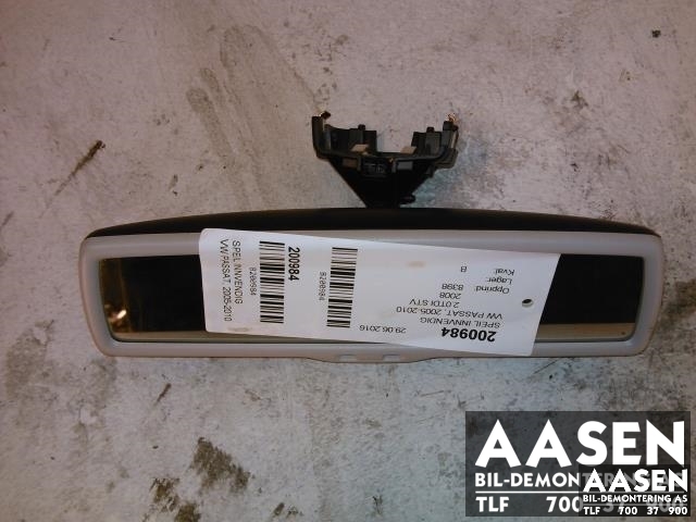 Speil innvendig til VW Passat, 2005-2010 (B6) (B6) (3C0857511)