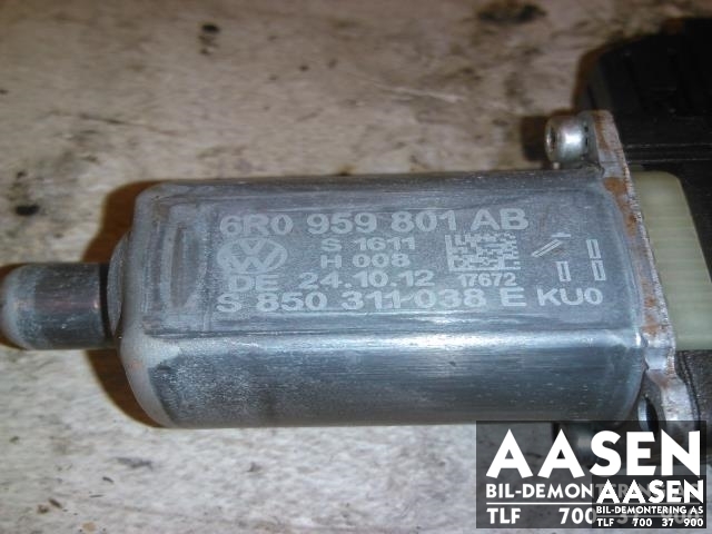 Ruteheis, kun motor, venstre foran til VW Polo 2009-2014 (Type V, Fase 1)  (6R0959801AB|)