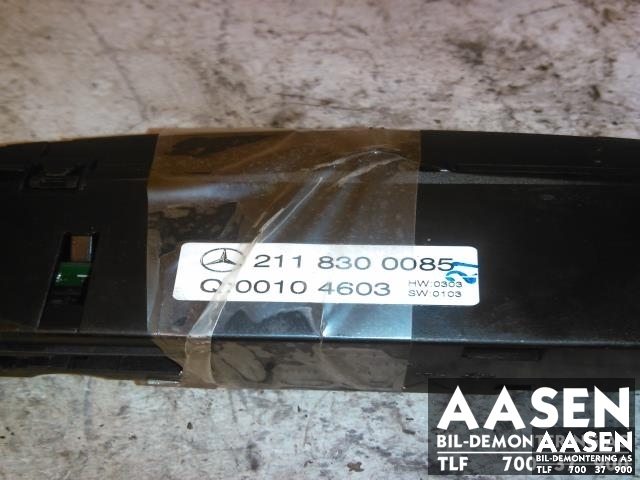 Varmeapparat betjening til Mercedes E-Klasse 2002-2006 (Fase 1) (W211) (W211) (2118300085|A 211 830 03 85|)