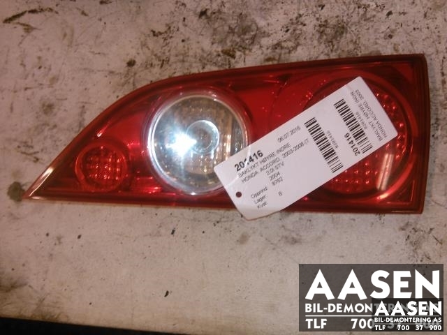 Baklykt høyre indre til Honda Accord, 2003-2008 (Type VII)  