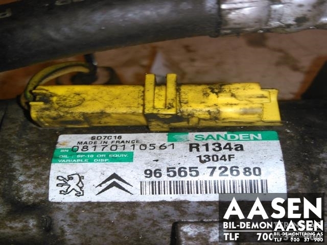 Aircondition kompressor til Citroën C5 2005-2008 (Type I, Fase 2)  (SANDEN|9656572680|6453 RG|)
